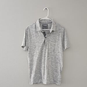 Express Gray Polo Shirt Casual Comfort